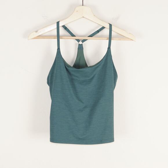 Outdoor Voices Techsweat Move Free Racer Back Tank Green Top Womens Sz M - Picture 1 of 7